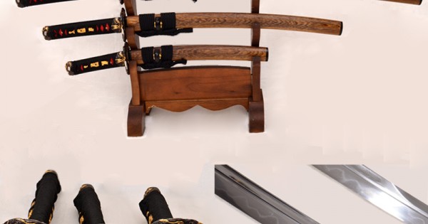 Japanese Samurai Sword Set (Katana+Wakizashi+Tanto) Folded